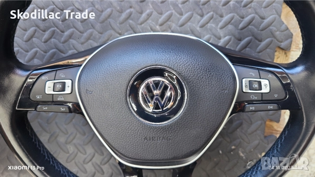 Оригинални кожени волани за VW - Golf VII, Passat VIII, Tiguan, Touran и др., снимка 3 - Части - 52521250