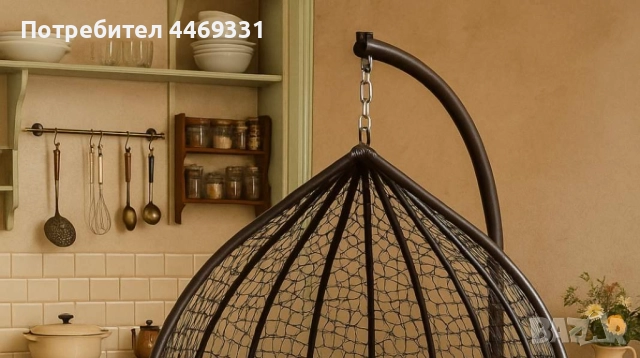 Люлка градинска висяща люлка тип гнездо,яйце–Промоция!, снимка 5 - Градински мебели, декорация  - 52232405