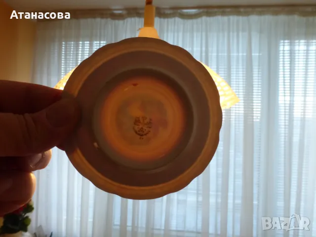 Чешки декоративни порцеланови чинийки 2 бр Трите грации от 30-те г чинии чиния, снимка 8 - Други - 48653222