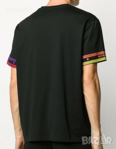 €799 Автентична мъжка тениска Givenchy Multicolored Chain , снимка 4 - Тениски - 25978608