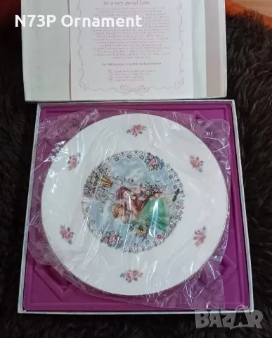 ПОРЦЕЛАНОВА ЧИНИЯ. СВ.ВАЛЕНТИН. 1980г. MADE IN ENGLAND 🇬🇧. , снимка 3 - Колекции - 49657063
