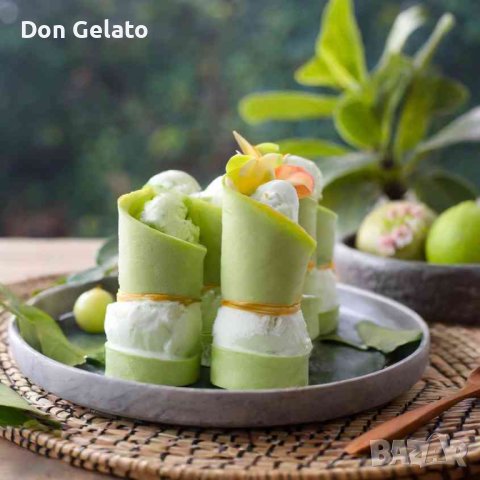 Суха смес за Тайландски сладолед ЗЕЛЕНА ЯБЪЛКА *Сладолед на прах ЗЕЛЕНА ЯБЪЛКА (1,3кг / 4-5 L Мляко), снимка 5 - Други - 37668044