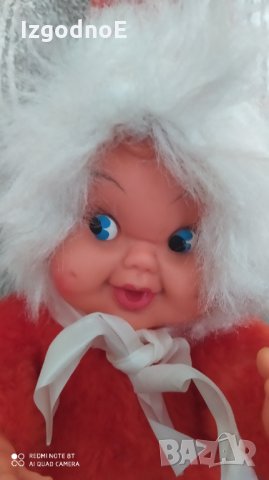 Стара кукла Дядо Коледа от соца, снимка 6 - Колекции - 34718103