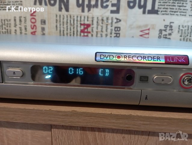 Записващ ДВД Плеяр "Philips" DVDR-615 (Recorder), снимка 2 - Плейъри, домашно кино, прожектори - 43700208