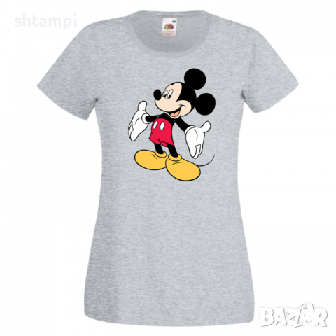Дамска тениска Mickey Mouse 7 Мини Маус,Микки Маус.Подарък,Изненада,, снимка 4 - Тениски - 36526560