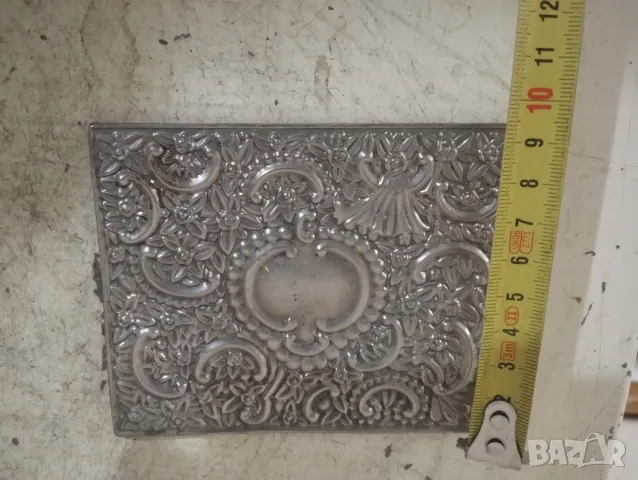 Посребрена апликация, снимка 2 - Антикварни и старинни предмети - 47554574