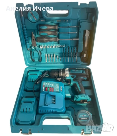 Комплект акомулаторен винтоверт 30 части 