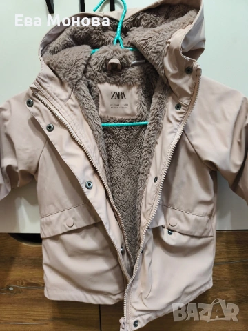 Зимно яке ZARA размер 98, снимка 2 - Детски якета и елеци - 53208504
