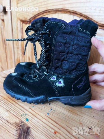 велурени ботушки за момиченце