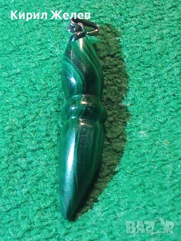 СКЪПОЦЕННА МАЛАХИТЕНА АРТ ВИСУЛКА КОЛИЕ МАЛАХИТ 21668, снимка 9 - Колиета, медальони, синджири - 32525390