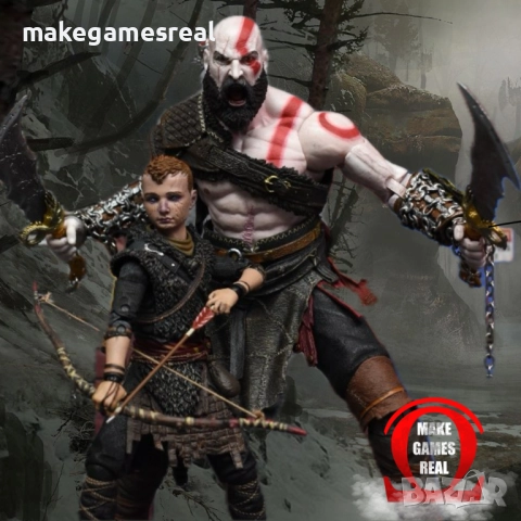 Екшън фигура God of War Kratos & Atreus, снимка 5 - Аксесоари - 52799133