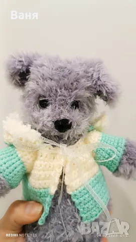 Ръчно плетено кученце, снимка 8 - Кукли - 49450572