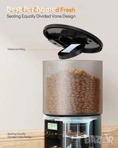 Автоматична хранилка за котки, снимка 6 - За котки - 51127228