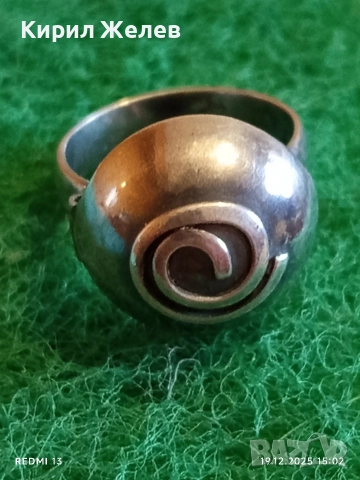 Дизайнерски сребърен пръстен АРТ БИЖУ нестандартен дизайн много красив 52319, снимка 4 - Пръстени - 52848138