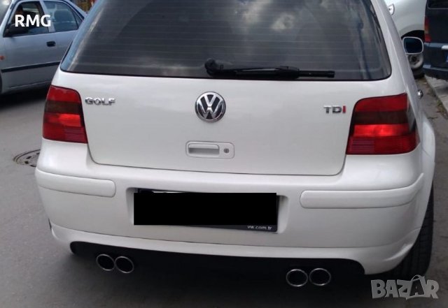 Дифузьор за задна броня Golf 4, двоен изход генерация. , снимка 2 - Аксесоари и консумативи - 40213319