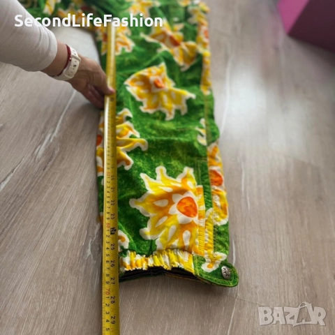 Винтидж дамски ски гащеризон Phenix, ретро флорални панталони за сноуборд, размер S, снимка 6 - Зимни спортове - 52500217