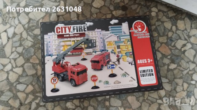 детска играчка пожарна, снимка 2 - Коли, камиони, мотори, писти - 44061751