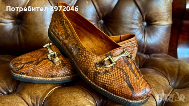 Мокасини от кожа на питон, снимка 4 - Дамски ежедневни обувки - 50734113