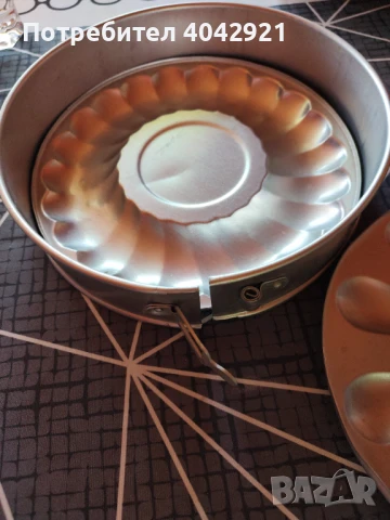 Алуминиева форма за кекс с две дъна, снимка 3 - Форми - 50764792