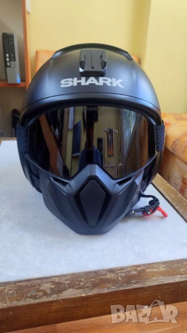 Каска SHARK STREET-DRAK BLANK BLACK, снимка 4 - Аксесоари и консумативи - 50846955