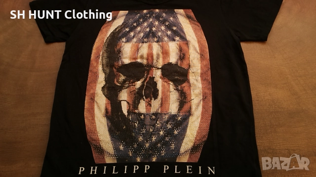 PHILIPP PLEIN MADE IN ITALY T-Shirt размер М - L мъжка тениска 9-41, снимка 4 - Тениски - 52794369