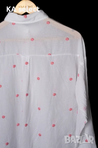 Риза с розова бродерия, снимка 4 - Ризи - 51453116