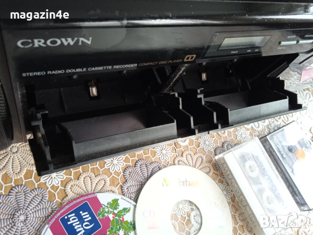 Работещ касетофон с дискове и касети., снимка 5 - Радиокасетофони, транзистори - 53456723