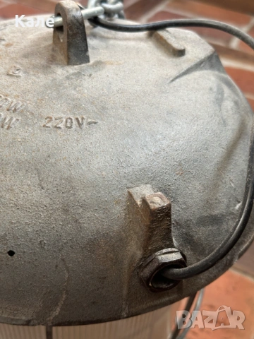 Индустриална лампа масивна полилей за таван бронирана винтидж, снимка 15 - Лампи за таван - 53162200