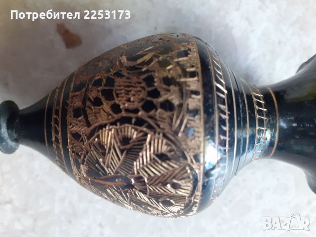 Индийска месингова ваза, снимка 2 - Декорация за дома - 40284631