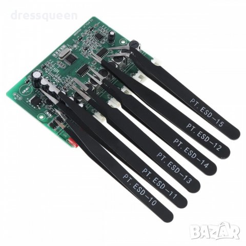 3006 Стоманени антистатични пинсети за деликатни дейности, снимка 3 - Педикюр и маникюр - 37424129