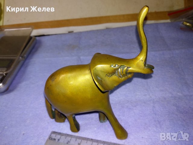 КЪСМЕТЛИЙСКА ОРНАМЕНТИРАНА МЕСИНГОВА ФИГУРКА СЛОНЧЕ - За ЩАСТИЕ МЕТАЛНА Статуетка за ДОМА 41398, снимка 2 - Статуетки - 43888509