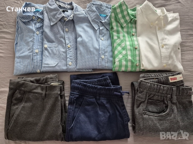 Лот дрехи за момче – ризи и панталони (ръст 146–152 см)
