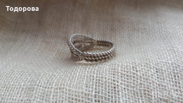 Сребърен филигранен пръстен, снимка 4 - Антикварни и старинни предмети - 28389691