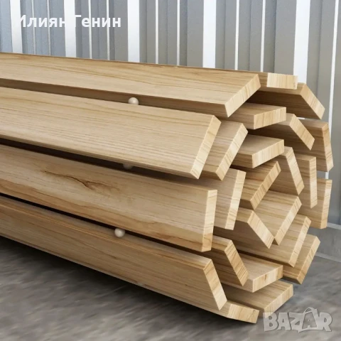 Градинско стъпало Outsunny, устойчиво на атмосферни влияния, смърчова дървесина, 120 x 47 x 1 см, снимка 3 - Градински мебели, декорация  - 50479258