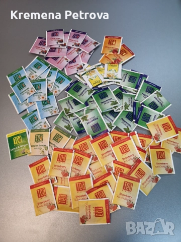 Kолекция от 85 броя чай с различни вкусове от Tea Moments, произведени от Българска чаена компания