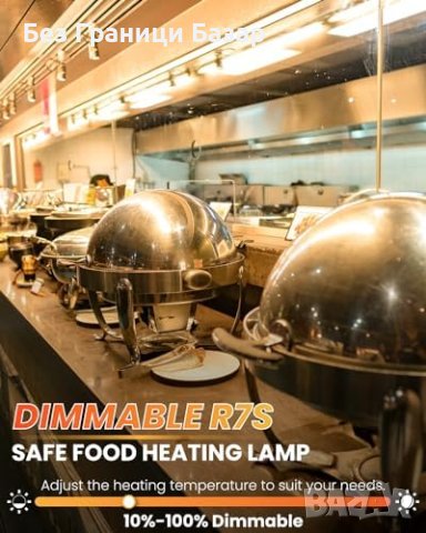 Нови 4 броя 500W R7S Халогенни Лампи 118mm Дълготрайност и Безопасност, снимка 5 - Крушки - 43423205