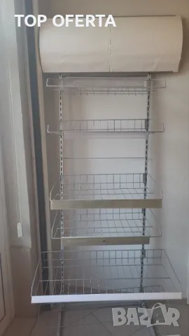 Стелаж подвижни кошници с лого 225 х 96 х 55 см