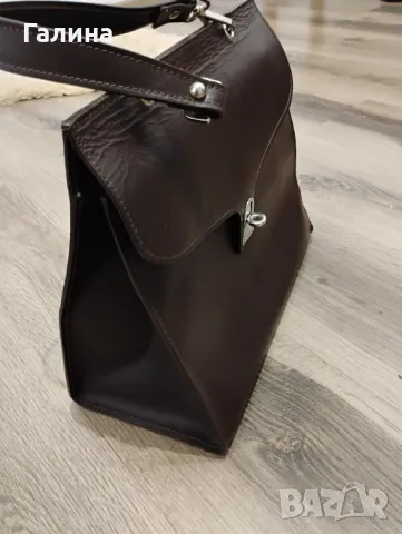 Чанта от естествена кожа, снимка 2 - Чанти - 50380963