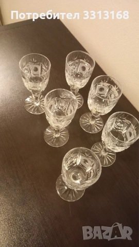 Кристални чаши Поморие , снимка 4 - Сервизи - 52084464