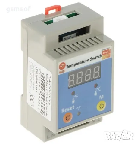20А WiFi Смарт термостат - прекъсвач с за DIN шина с термодатчик Tuya Smartlife, снимка 8 - Друга електроника - 49266349