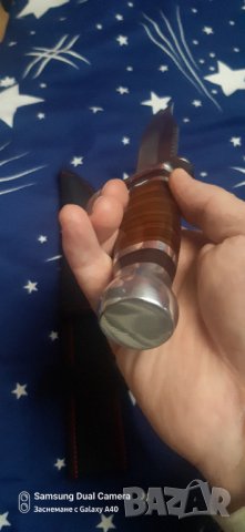 Качествен нож от неръждаема стомана със кания,нов, снимка 5 - Ножове - 34851652