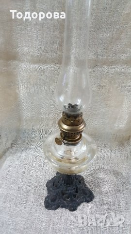 Старинна газена лампа, снимка 2 - Антикварни и старинни предмети - 26665910