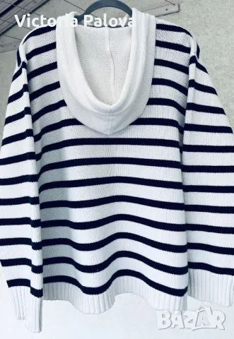 Блуза/суитчър райе ELISABETH BY LIZ CLAIBORNE , снимка 8 - Блузи с дълъг ръкав и пуловери - 49379671