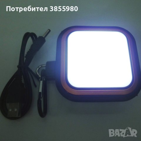 Лампа с карабинер, соларно презареждаща се батерия, снимка 6 - Соларни лампи - 44099604
