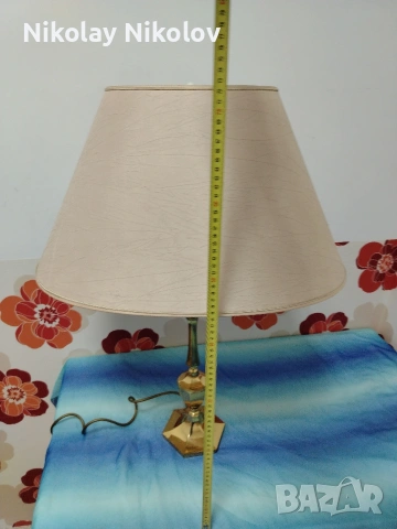 дизайнерска месингова лампа, снимка 9 - Настолни лампи - 53144506