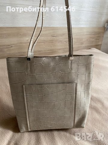 Бежова чанта Zara, снимка 3 - Чанти - 38518279