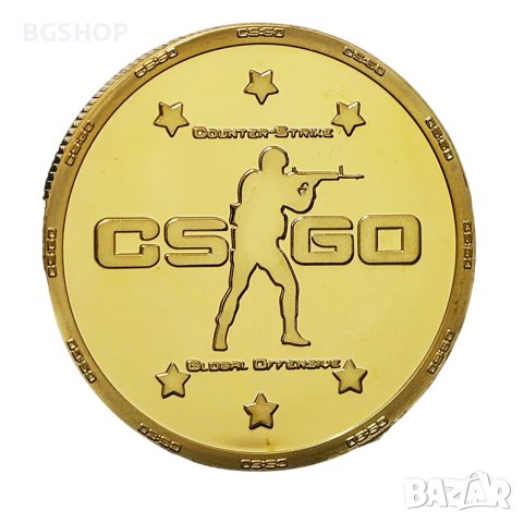 Монета Counter-Strike Global Offensive - Gold, снимка 2 - Нумизматика и бонистика - 43899077