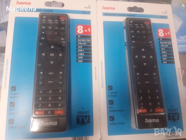 Универсално дистанционно HAMA 8 in 1 / UNIVERSAL REMOTE CONTROL 8 IN 1, HAMA 12307, снимка 3 - Дистанционни - 43731202