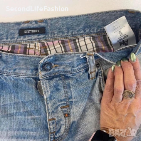 Дънки Antony Morato накъсани размер 48, W33 L32., снимка 4 - Дънки - 53020353