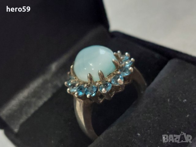Дамски сребърен пръстен , снимка 3 - Пръстени - 43960297